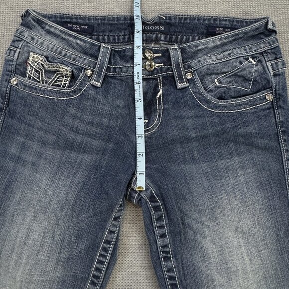 Vigoss Womens Blue Denim The New York Capri Jeans Low Rise Size 3/4 Length 21 - Picture 11 of 14